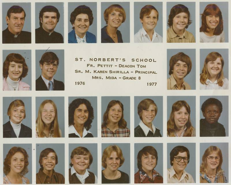 St. Norbert Class 1976-1977 Grade 8