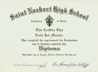 1971 High School diploma