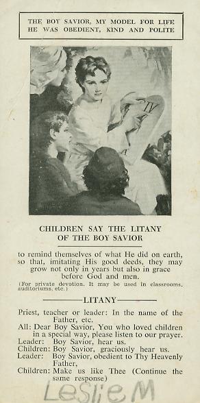 The Boy Savior Club card