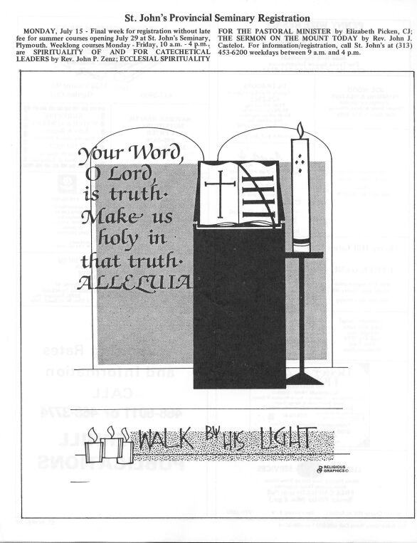 The St. Norbert Messenger Sunday, June 30, 1985